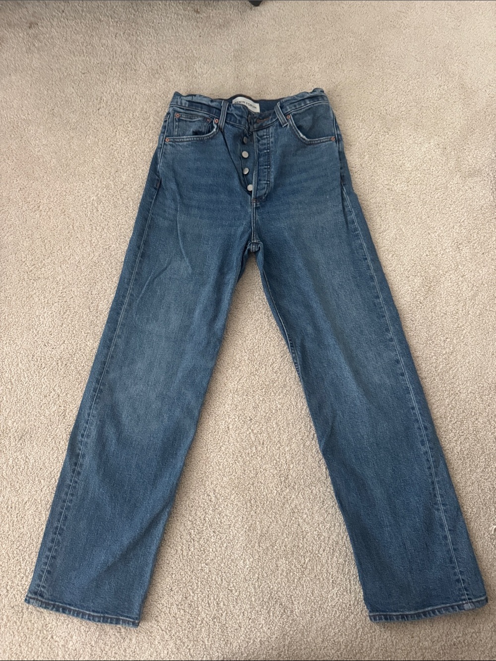 Denim forum arlo hi rise straight jean